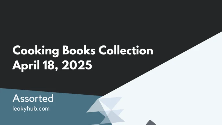 Cooking Books Collection April 18