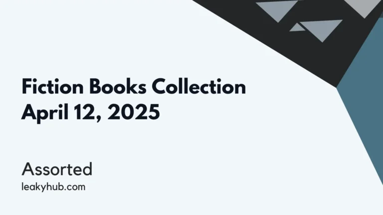 Fiction Books Collection April 12