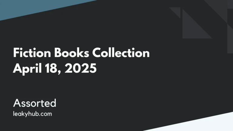 Fiction Books Collection April 18, 2025