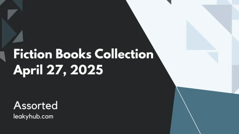 Fiction Books Collection April 27, 2025
