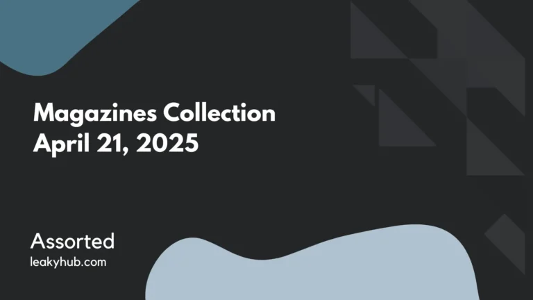 Magazines Collection April 21, 2025 PDF