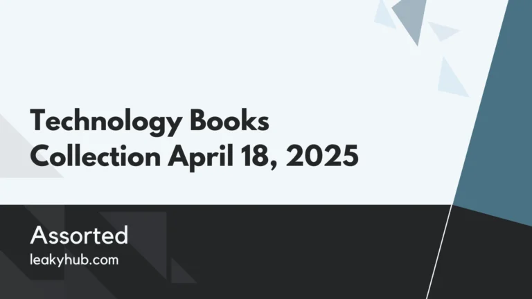 Technology Books Collection April 18, 2025