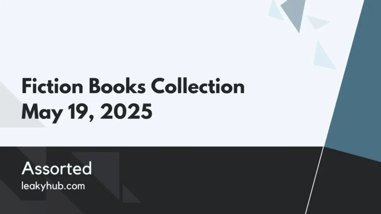 Fiction Books Collection May 19, 2025