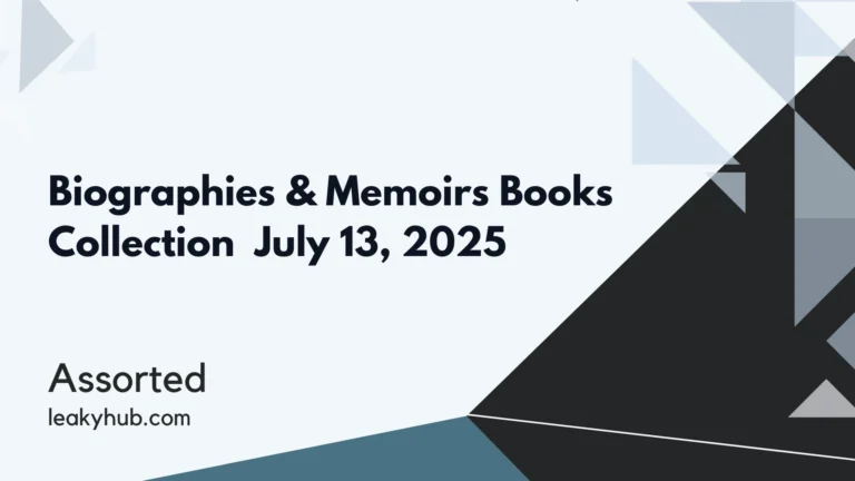 Biographies & Memoirs Books Collection July 13