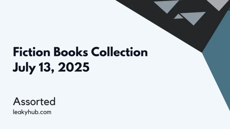 Fiction Books Collection July 13