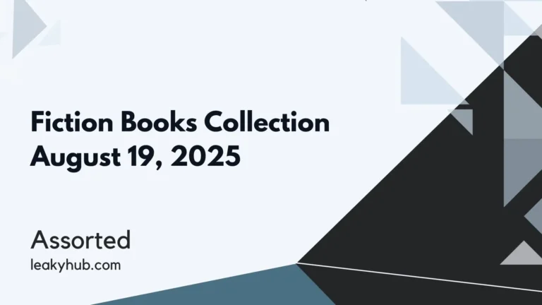 Fiction Books Collection August 19, 2025