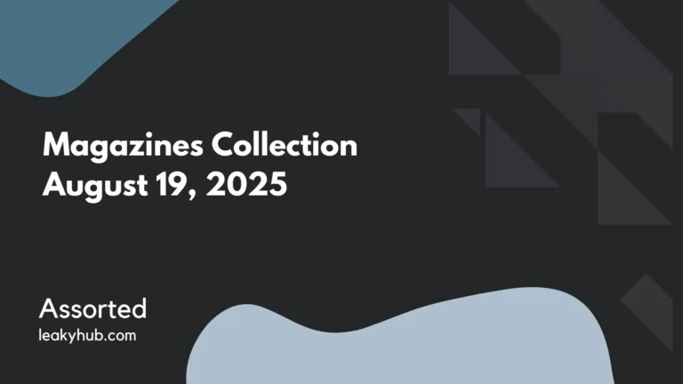 Magazines Collection August 19, 2025 EPUB